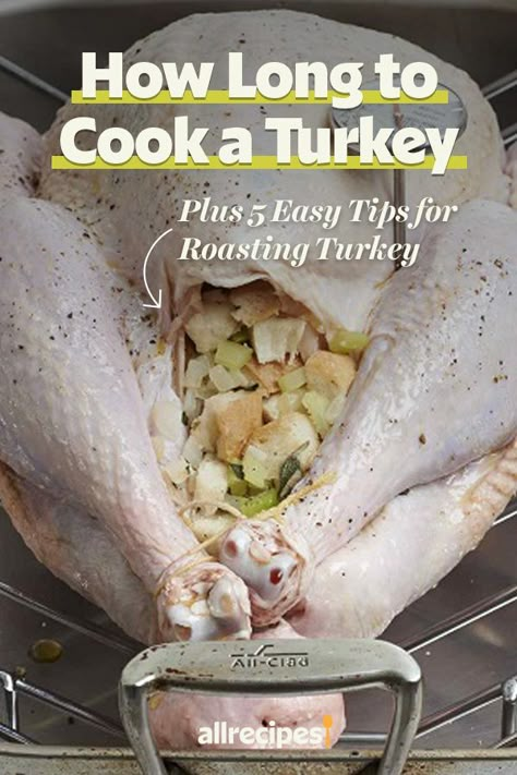 Roasting A Stuffed Turkey, Citrus Herb Roasted Turkey, Cooking A Stuffed Turkey, Turkey Roasting Times, Turkey In Oven, Spatchcock Turkey, Turkey Cooking Times, Cook A Turkey, Smoked Turkey Recipes