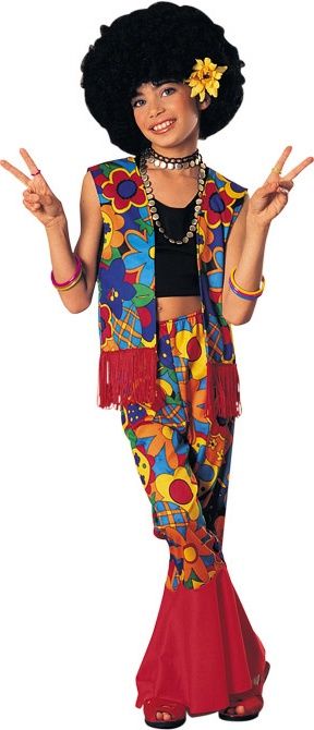 Flower Power Teen Costume Flower Power Costume, Hippy Fancy Dress, Flower Power Hippie, 70s Costume, Fancy Dress Halloween Costumes, Food Toys, Hippie Costume, Hippie Flowers, Hippie Girl