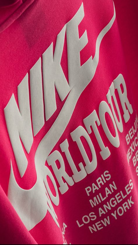 Nike Poster Aesthetic, Nike World Tour Hoodie, Poster Nike Vintage, Nike Graphic Print Shirt, Nike Urban Style T-shirt With Graphic Print, Nike World, Logo Wallpaper Hd, Swag Quotes, Cool Optical Illusions