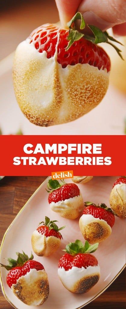 Campfire Strawberries, Grill Dessert, Campfire Desserts, Campfire Food, Campfire Cooking, Sukkot, Desserts Easy, Snacks Für Party, Camp Cooking