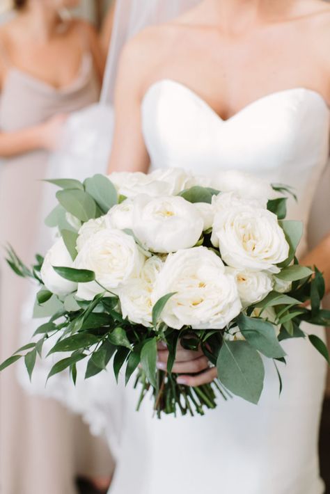 White Peonies Bouquet, Garden Rose Bouquet, Bridal Bouquet Peonies, Eucalyptus Bouquet, Rose Bridal Bouquet, Bridal Bouquet Flowers, White Bridal Bouquet, White Wedding Bouquets, White Peonies