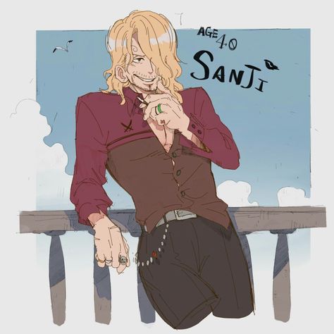 Sanji one piece sanji vinsmoke 40 years old 40 Year Old Sanji, One Piece Sanji, Vinsmoke Sanji, Sanji Vinsmoke, One Piece Ship, One Piece Funny, My Angel, One Piece Drawing, One Piece Comic