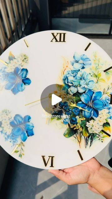 Resin Store Surat on Instagram: "Resin flower clock making 🌼✨😍
Material available on our store resinstoresurat.com
 

All types of silicon moulds, clock materials,all pigments like opaque, pearl, alcoholic etc.all type of glitters, resin necessary things, pressed flowers, diy kit, resin and hardener etc..
ready to dispatch

#resin #resinart #epoxy #resinrawmaterials #resinmouldsforsale #resincrafts #resinmoulds #resinkeychains #resincoastersset #resinandhardner #resinopaque #opaquepigments #pearlpigments #dryflowers #rakhimaterial #resinnecessarythings #art #resinstoresurat #artist #floralclock #resinclock #resinflowerclock #resinstoresurat" Resin Art Clock, Clock Making, Pressed Flowers Diy, Floral Clock, Resin Clock, Flower Clock, Dried And Pressed Flowers, Resin Flowers, How To Preserve Flowers