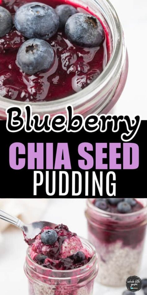 Chia Pudding With Almond Milk, Chia Seed Pudding Almond Milk, Healthy Chia Seed Pudding, Pudding With Almond Milk, Blueberry Chia Seed Pudding, Overnight Chia Seed Pudding, Blueberry Chia Pudding, Easy Chia Seed Pudding, Blueberry Sauce Recipe