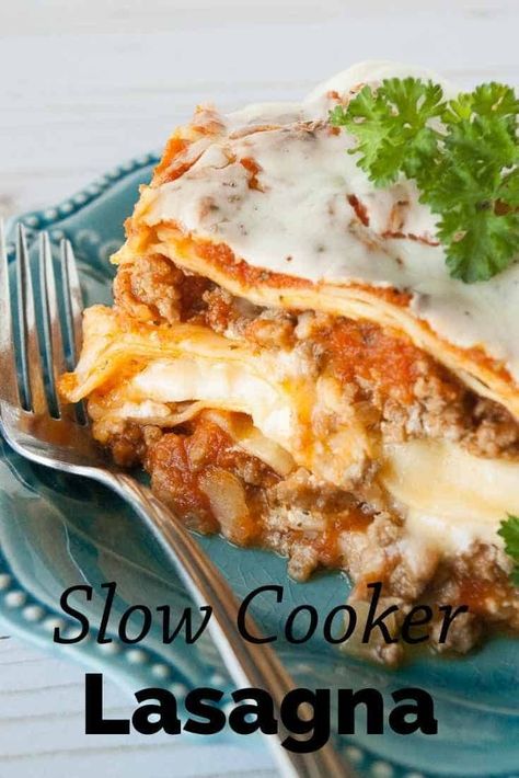 This simple slow cooker lasagna recipe makes the best crockpot lasagna with no boil noodles and easy step by step instructions! #slowcooker #crockpot #lasagna #MCO Lasagna With No Boil Noodles, Lasagna Recipe Slow Cooker, Best Crockpot, Lasagna Recipes, Crockpot Lasagna, Slow Cooker Lasagna, Easy Lasagna Recipe, Pot Dinners, Crockpot Cooking