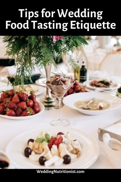 The best tips for etiquette when tasting wedding food #weddingnutritionist #weddingplanning #foodtasting #etiquette Healthy Filling Lunches, Filling Lunches, The Wedding Nutritionist, Wedding Nutritionist, Proper Etiquette, Wedding Lunch, Wedding Reception Menu, Wedding Reception Planning, Filling Dinner