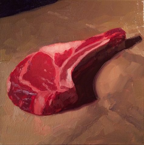 Meat Painting Art, Meat Painting, Dennis Perrin, Meat Drawing, Meat Art, Eye On The Prize, Meat Love, Eyes On The Prize, Johannes Vermeer