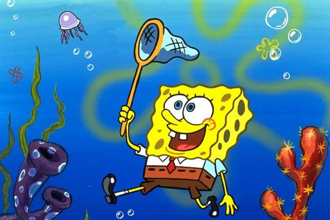 ‘SpongeBob SquarePants’ Is the Most Meme-able TV Show Humor Spongebob, Old Nickelodeon Shows, Spongebob Jellyfish, Wallpaper Spongebob, Meme Spongebob, Image Meme, Funny Spongebob Memes, Blue Jellyfish, Spongebob Funny