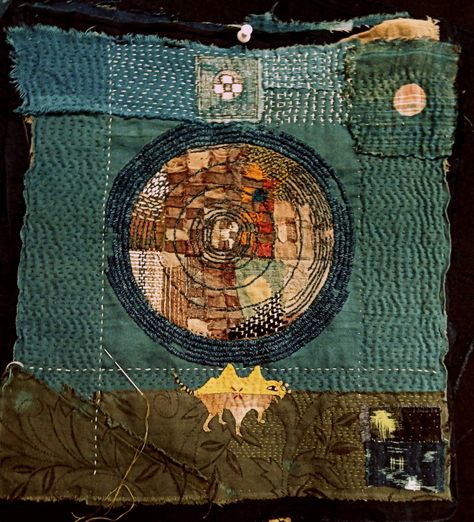 Not knowing where. Deeper Voice, Spirit Cloth, Boro Stitching, Quilt Modernen, Fiber Art Quilts, Textile Fiber Art, Stitching Details, Textile Artist, Slow Stitching