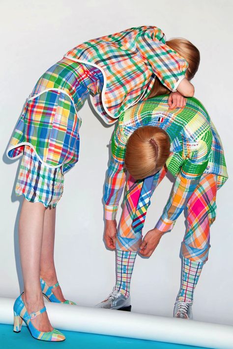 Thom Browne for Metal Magazine. Trends Magazine, Metal Magazine, Colour Pop, Two People, Mode Inspiration, Thom Browne, Look Fashion, Fashion Prints, Editorial Fashion