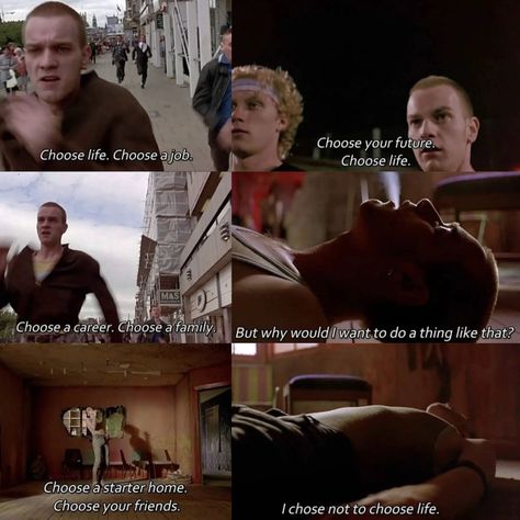 Choose Your Life Trainspotting, Trainspotting Toilet, Trainspotting Cinematography, Trainspotting Quotes, Scene Film, Cinematic Shots, Choose Your Life, Choosing A Career, Trainspotting