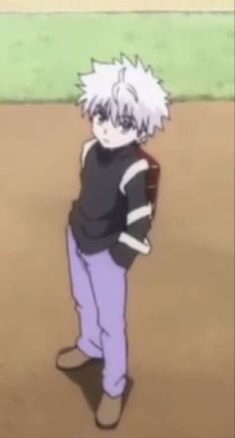 Killua Clothes, Killua Outfits, Lavender Pants Outfit, Heavens Arena, Killua Cosplay, Lavender Pants, Anime Halloween, Purple Pants, Hunter Anime