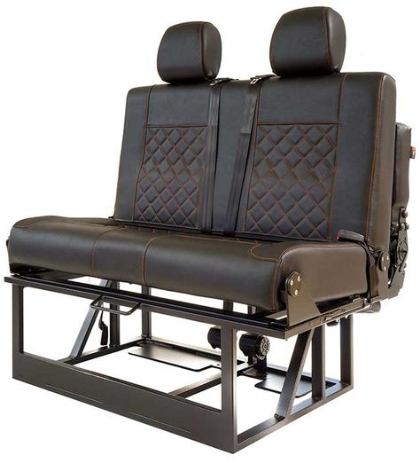 Rock and Roll Bed Style Bed Seats | Vehicle Seats | Scot Seat Turn Economy Plane Seats Into Bed, Van Bench Seat Bed, Hanging Double Bed Campervan, Camper Van Swivel Seats, Rock And Roll Bed Campervan, Caddy Conversion, Bed Seat, Rock And Roll Bed, Rock And Roll Fashion