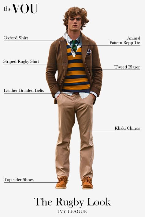 Ivy League Summer Style, Ivy League Outfit, Rugby Shirt Outfit, Rugby Outfits, Old Money Look, Money Lifestyle, White Oxford, Rugby Fashion, Preppy Mens Fashion