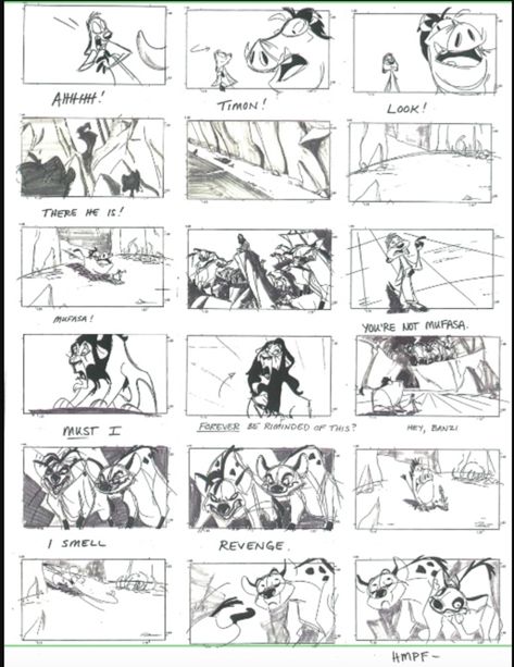 38 Fantastic Storyboard Examples (2020 Guide) | Topsheet Disney Storyboard, Storyboard Examples, Storyboard Drawing, Lion King Story, Storyboard Ideas, Illustration Reference, Storyboard Template, Storyboard Illustration, Animation Storyboard