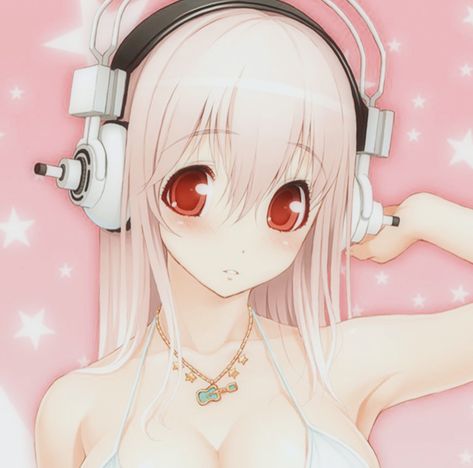 Super Sonico pfp icon aesthetic cute pink cutecore Super Sonico, Discord Server, Pink Hair, Hair, Anime, Pink