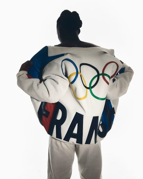 France Just Dropped the Waviest Uniforms of the 2024 Olympics | GQ Barcelona Game, 2024 Summer Olympics, Olympic Rings, Paralympic Games, French Flag, Olympic Team, Sport Photography, Uniform Design, Sports Uniforms