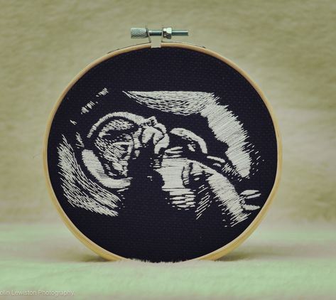 Ultrasound Embroidery, Memory Decor, Thrift Diy, Nursery Embroidery, Abstract Painting Acrylic Modern, Pregnancy Reveal Gifts, Baby Candle, Baby Shower Bunting, Baby Ultrasound