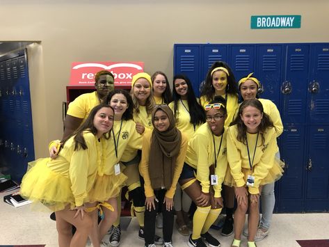 Spirit Week Color Wars 2018-19!!!! Yellow Team Spirit Outfits, Sports Carnival Outfit School, Class Colors Spirit Week, Yellow Spirit Day, Class Color Day Spirit Week, Color Wars Spirit Week, Hoco Spirit Week, Prom Things, Spirit Week Ideas