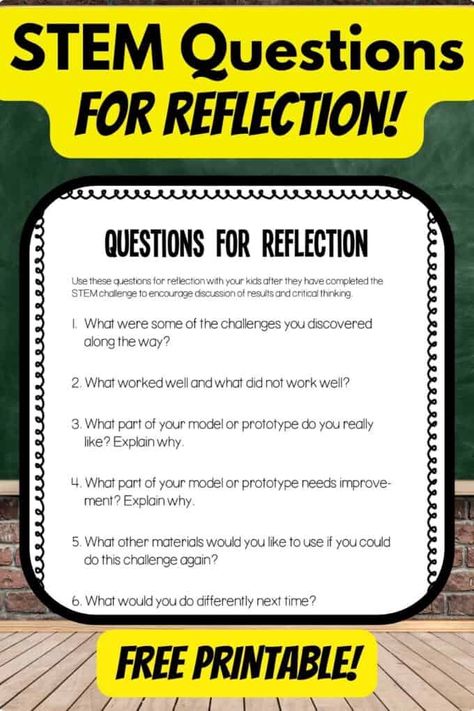 STEM Reflection Questions Stem Books, Stem Ideas, Stem Lab, Process Engineering, Engineering Design Process, Engineering Challenge, Stem Challenge, Reflection Questions, Vocabulary List