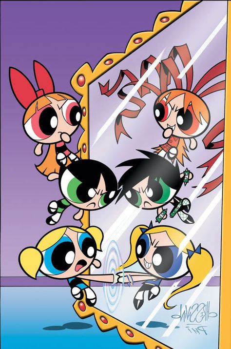 Lessons from the Power Puff Girls: In an alternate universe you are always more punk rock!! Powerpuff Kızları, Power Puff Girls Z, Powerpuff Girls Cartoon, Super Nana, Timmy Turner, Powerpuff Girls Wallpaper, Powerpuff Girls Fanart, Rowdyruff Boys, Ppg And Rrb