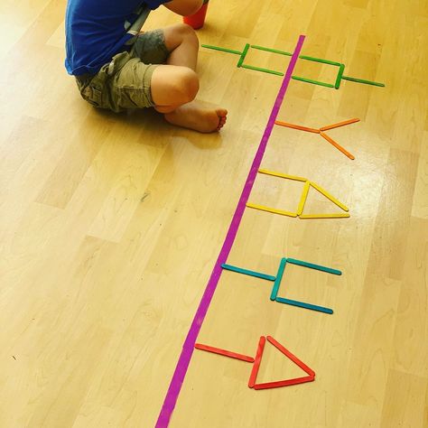 𝐑𝐞𝐟𝐥𝐞𝐜𝐭𝐢𝐯𝐞 𝐬𝐲𝐦𝐦𝐞𝐭𝐫𝐲! ⁣ ⁣ A fun reflective symmetry activity using only lollipop sticks! inspired by @imaginationtree ⁣ Such an important… Reflective Symmetry, Symmetry Activities, Brain Gym For Kids, Preschool Prep, Kindergarten Coloring Pages, Physical Activities For Kids, Montessori Toddler Activities, Preschool Activities Toddler, Fun Classroom Activities