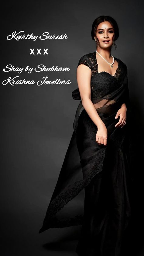 Keerthy Suresh | Saree | Silhouette Route Keerthi Suresh Saree, Keerthy Suresh Saree, Blouse Neck Designs Saree, Keerthi Suresh Hd Images, Neck Designs For Blouse, Bridal Saree Blouse Designs, Blouse Designs Trendy, Blouse Designs Bridal, Blouse Designs Wedding