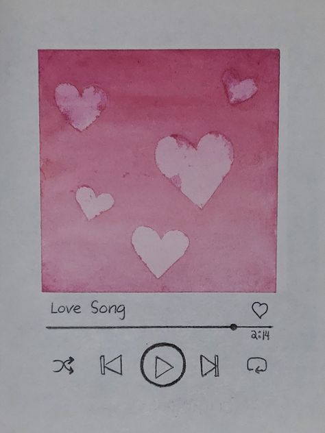 Love song valentines card Spotify Valentines Card, Valentines Card Inspo Aesthetic, Drawing Spotify Songs, Music Handmade Cards, Song Cards Aesthetic Drawing, Spotify Cards Diy, Music Valentines Cards, Spotify Song Drawing, Dessin Spotify