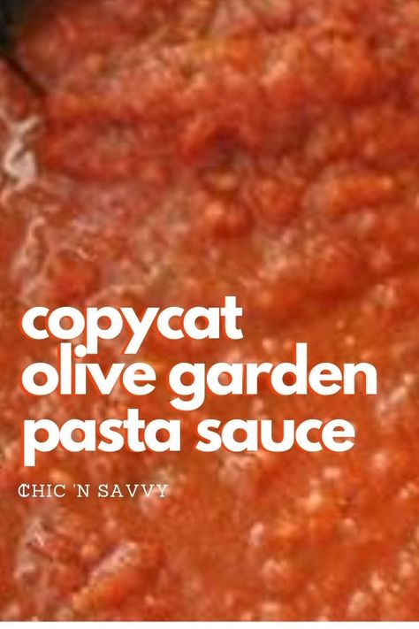 If you love Olive Garden, you might want to check out this Copycat Olive Garden Spaghetti Sauce Recipe! It's easy to make with minimal ingredients. You can create a delicious dish from the comfort of your home! #spaghetti #pasta #pastasauce #copycat #easydinner Olive Garden Sauce, Olive Garden Spaghetti Sauce, Olive Garden Marinara Sauce, Olive Garden Spaghetti Sauce Recipe, Garden Spaghetti Sauce, Olive Garden Spaghetti, Best Homemade Spaghetti Sauce, Sunday Meals, Olive Garden Pasta