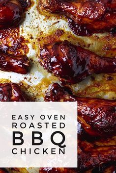 This oven roasted barbecue chicken is what summer dreams are made of, except WAY easier! Grab the recipe for this super flavorful, incredibly easy, picnic friendly BBQ chicken at joeats.net! #joeats #chicken #summerrecipes #bbq #ovenbbq #easyrecipes Oven Barbeque Chicken, Chicken Leg Recipes Oven, Baked Barbeque Chicken, Chicken Drumstick Recipes Oven, Baked Bbq Chicken Legs, Drumstick Recipes Oven, Chicken Legs In Oven, Oven Roasted Bbq Chicken, Oven Barbecue Chicken