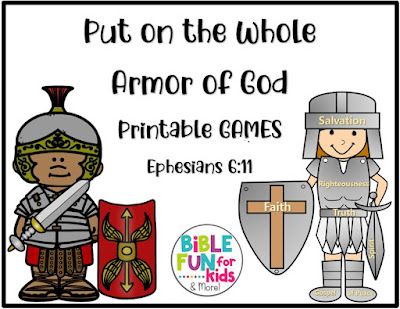 Armor Of God Games, Armor Of God Lesson, Sunday School Games, Fun Learning Games, The Armor Of God, Bible Teaching, Shield Of Faith, Camp Crafts, Bible Games