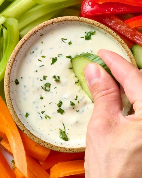 Homemade Ranch Dressing Recipe | The Kitchn Salad Ranch, Healthy Salad Dressing Recipes, Boneless Chicken Wings, Homemade Dressings, Veggie Plate, Classic Dressing, Creamy Ranch Dressing, Creamy Ranch, Ranch Dressing Recipe