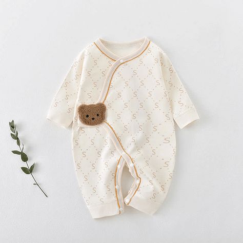 MiniOlie New Borned Baby, Newborn Jumpsuit, Butterfly Clothes, Pattern Romper, Baby Boutique Clothing, Clothes Boutique, Baby Jumpsuit, White Candy, Cotton Romper