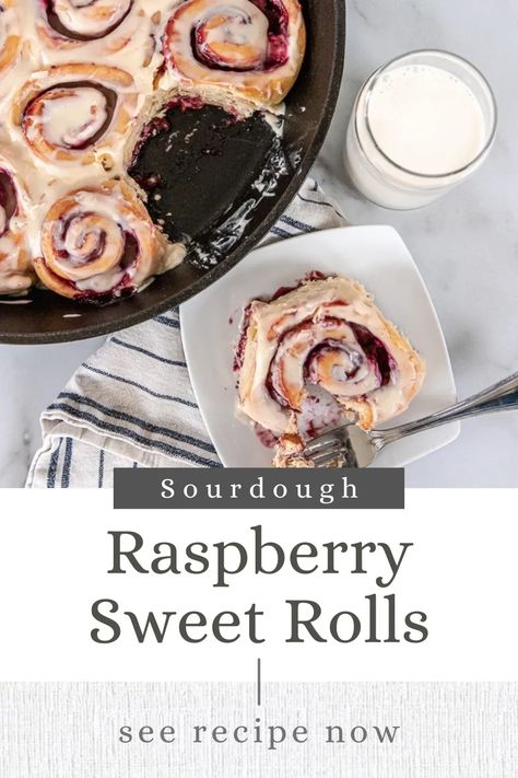 Raspberry Sourdough Sweet Rolls, Sourdough Raspberry Cinnamon Rolls, Sourdough Fruit Rolls, Sourdough Raspberry Lemon Rolls, Sourdough Raspberry Scones, Sourdough Raspberry Rolls, Raspberry Sourdough, Sourdough Raspberry, Sourdough Dessert