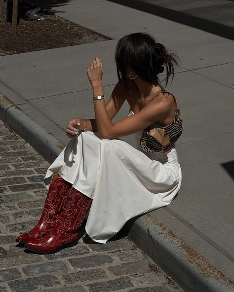 the strapless corset midi 🤍 perfect for summer days, available now White Midi Dress Outfit, Dress And Corset Outfit, Outfit Corset, Midi Dress Outfit, Corset Outfit, Paris Summer, Strapless Corset, Nyc Photography, White Midi