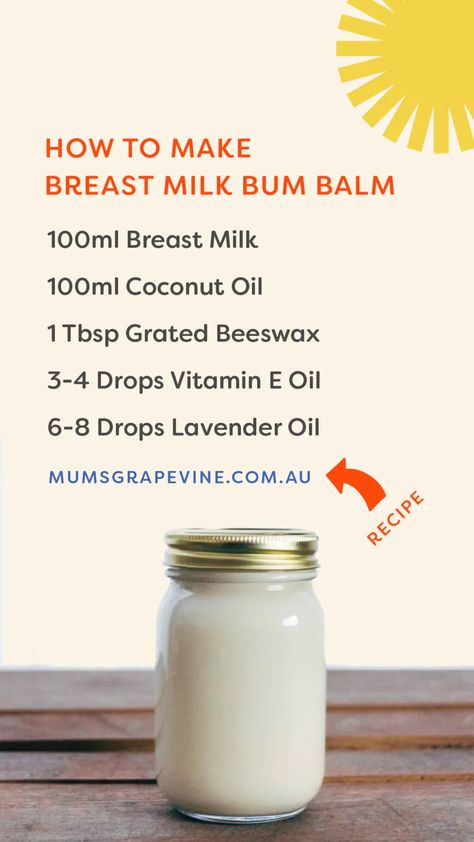 Instruction on how to make a silky smooth nappy balm using breast milk. This recipe has been used and recommend by mums. Breastmilk Salve Recipe, Breast Milk Face Mask, Breastmilk Diaper Rash Cream, Breast Milk Diaper Rash Cream, Breast Milk Recipes, Diy Breastmilk Lotion, Breast Milk Lotion Recipe, Breast Milk Uses, Uses For Breastmilk