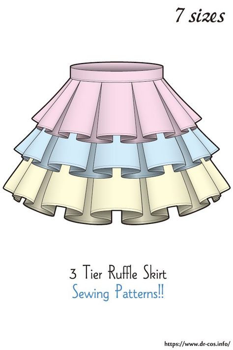 This is the pattern of 3 Tier Ruffle Skirt. cm size(A4 size) Children's-140/Ladies'-S,M,L,LL/Men's-L,LL At present, only Japanese. Added the number of fabric meters required for each size Ruffle Skirt Pattern Free, Tiered Ruffle Skirt Pattern, Tier Skirt Pattern, Skirt Patterns Sewing Free, Diy Ruffle Skirt, Skirt Sewing Pattern Free, Tiered Skirt Pattern, Skirt Sewing Patterns, Ruffle Skirt Pattern