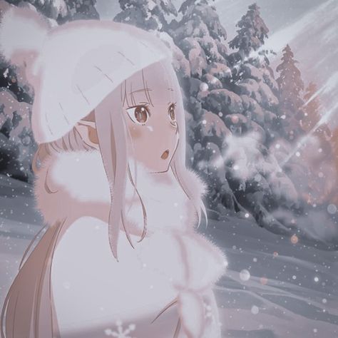 Re Zero Subaru, Emilia Rezero, Snow Icon, Anime Snow, Re Zero, Subaru, Ram, Follow Me, Anime