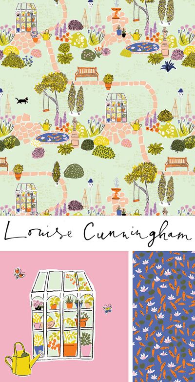 print & pattern: ILLUSTRATION Conversational Prints Pattern, Garden Pattern Illustration, Pattern Illustrations, Conversational Prints, Garden Picnic, Garden Illustration, Print Design Pattern, Design Wallpaper, Sketchbook Inspiration