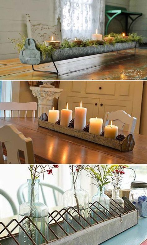 20 Epic DIY Chicken Feeder Re-purposing Ideas to Realize Chicken Feeder Decor, Diy Chicken Feeder, Farmhouse Table Centerpiece, Chicken Feeder Diy, Farmhouse Table Centerpieces, Chicken Feeders, Chicken Feeder, Diy Chicken, Chicken Decor