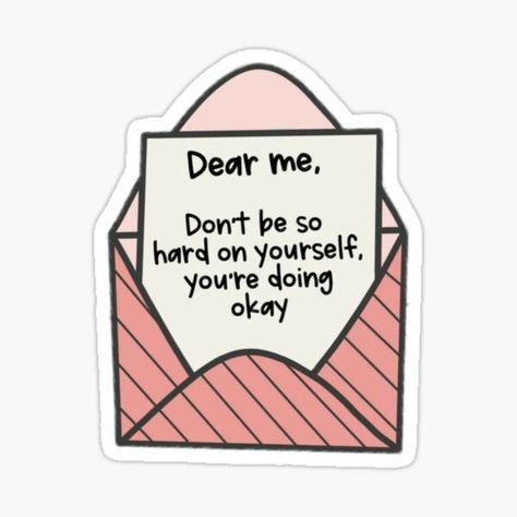 Cute Study Stickers, Cute Laptop Stickers Aesthetic, Quote Stickers Aesthetic, Sticker Design Printable, Stickers To Print Aesthetic, Dear Myself, Myself Aesthetic, Cute Motivation, Motivation Stickers