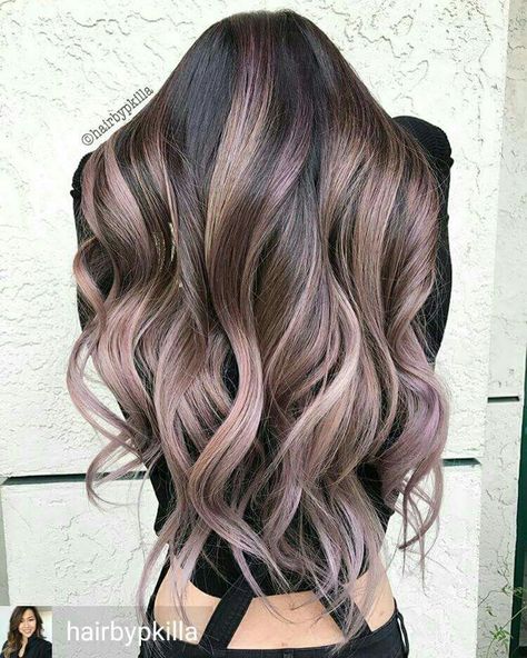 Metallic ombre Best Winter Hair Color, Winter Hair Colors, Rambut Brunette, Burgundy Hair, Winter Hair Color, Winter Hair, Ombre Hair Color, Hair Color Balayage, Winter Hairstyles