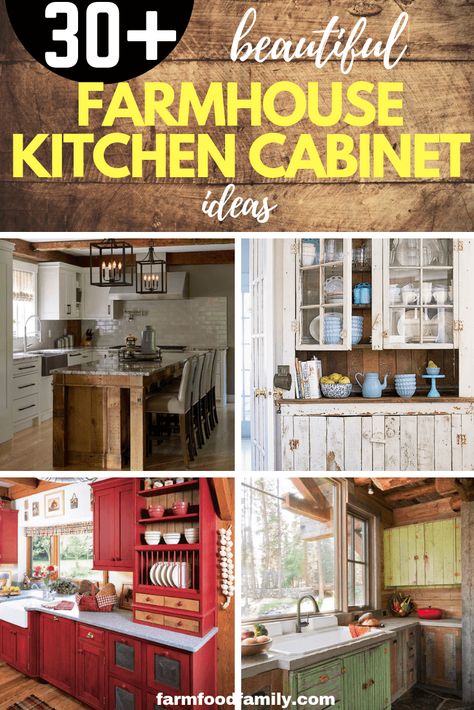 30+ Beautiful Farmhouse Kitchen Cabinet Ideas & Designs You Can't Miss Victorian Kitchen Cabinets, Dollar Store Home Decor, Farmhouse Kitchen Cabinet, Light Fixture Makeover, Laundry Room Hacks, Urban Farmhouse Kitchen, French Farmhouse Kitchen, Raised Panel Cabinets, Mismatched Socks