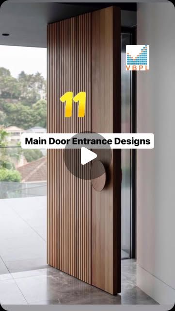 Modern Main Entrance Door Design, Modern Main Door Design Entrance Home, Main Door Design Entrance Modern, Hallway Door Ideas, Main Door Designs, Minimalist Elements, Hallway Door, Steel Door Design, Main Entrance Door Design