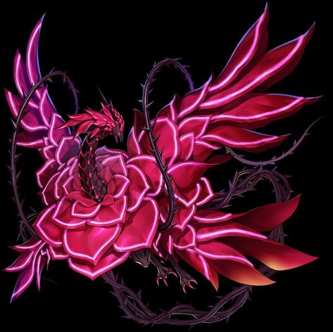 Flower Dragon Art, Black Rose Dragon Yugioh, Flame Wingman, Flower Monster, Black Rose Dragon, Rose Dragon, Yugioh Dragons, Jojo's Bizarre Adventure Stands, Powerful Pokemon