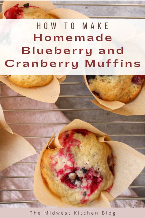 Cranberry Blueberry Muffins, Dried Blueberry Muffins, Cranberry Muffins Recipes, Blueberry Muffins Healthy, Blueberry Bran Muffins, Breakfast Ideas Healthy Clean Eating, Cranberry Recipes Muffins, Blueberry Yogurt Muffins, Lemon Blueberry Pound Cake