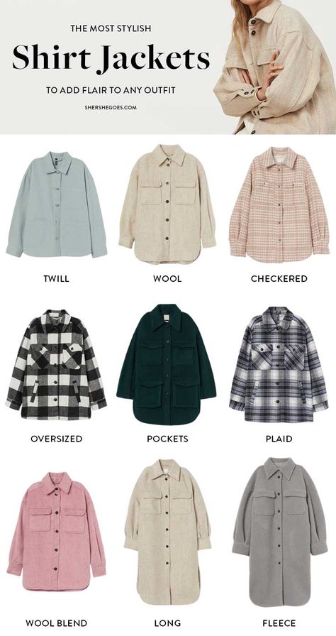 Shacket Outfits, Shacket Outfit, Fashion Capsule Wardrobe, Diy Vetement, Fashion Vocabulary, Everyday Fashion Outfits, Quick Outfits, Easy Trendy Outfits, Shirt Jackets