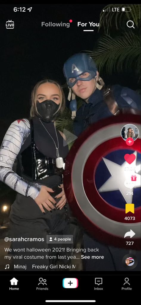 Superhero Halloween Costumes For Couples, Superhero Couple Costumes, Bucky And Steve Halloween Costume, Peggy Carter And Captain America Costume, Couple Costumes Marvel, Couple Superhero Costumes, Winter Soldier Couple Costume, Marvel Couple Costume, Marvel Halloween Costumes Couples