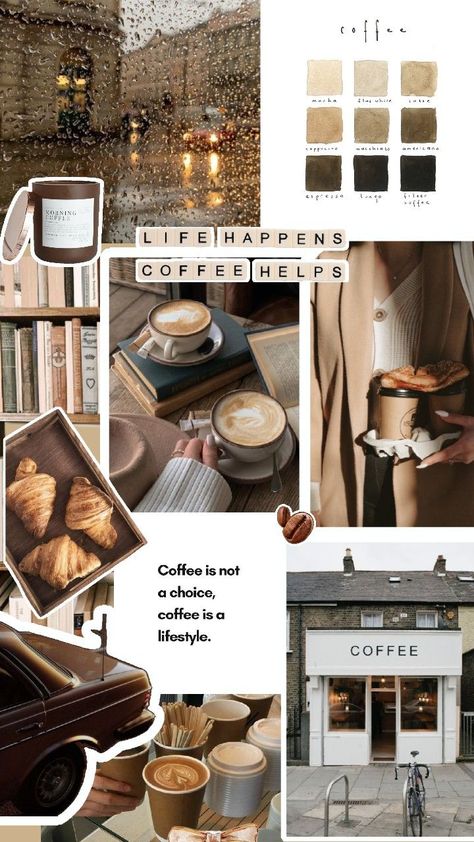 Milk Tea Home Screen, Coffee Collage Art, Coffee Lover Wallpaper, Coffee To Go Aesthetic, Brown Sugar Espresso, Cinnamoroll Aesthetic, Cold Coffee Drinks Recipes, Coffee Mood Board, Coffee Moodboard