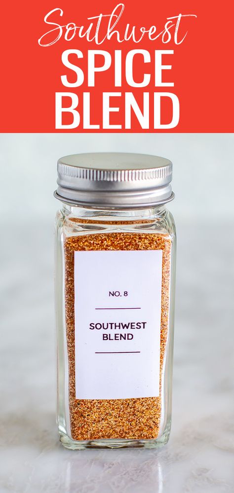 Southwest Spice Blend Southwest Spice Blend, Southwest Seasoning, Cooking Meals, Spice Blends Recipes, Salsa Sauce, Spice Jar Labels, Spice Mix Recipes, Homemade Spice Blends, Fajita Seasoning